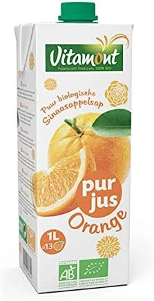 VITAMONT - Tetra Pak Pur Jus D'Orange Bio 1L