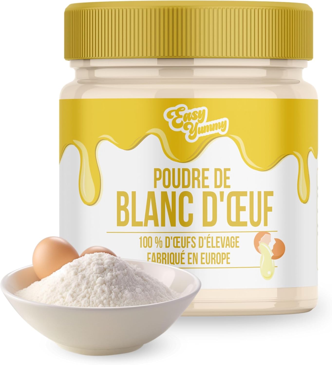 Blanc d'œuf en poudre pour la pâtisserie (500 g), 100% d'œufs en poudre