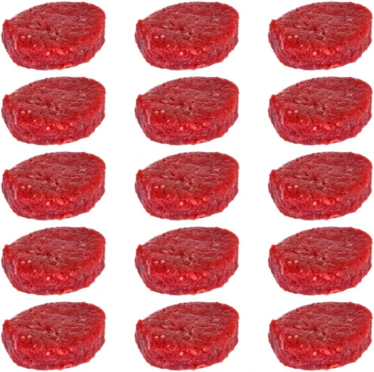 Steaks hachés spécial Burger - 3 × 5 steaks hachés ronds pur boeuf pour hamburger maison - Viande Bovine origine France 5 Unité (Lot de 3)