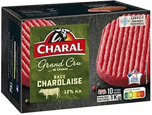 Charal Steak haché pur boeuf charolais - 10x100g