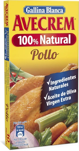 Gallina Blanca - Avecrem Poulet 100% Naturel - [Pack de 3]