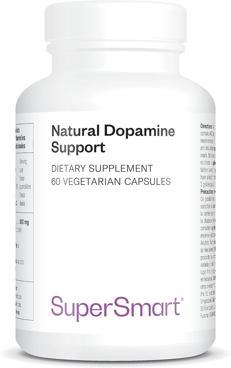 Dopamine naturelle (Neuravena) - Augmente le Niveau de Dopamine - Concentration - Mémoire - Performance - Extrait d'Avena Sativa - 60 gélules - Vegan - Sans Gluten - Sans OGM - SuperSmart