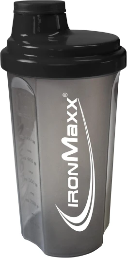 Shaker à protéines - Noir Nuit 700 ml - Shaker à protéines avec bouchon vissé, passoire, échelle - anti-fuite, sans BPA, lavable