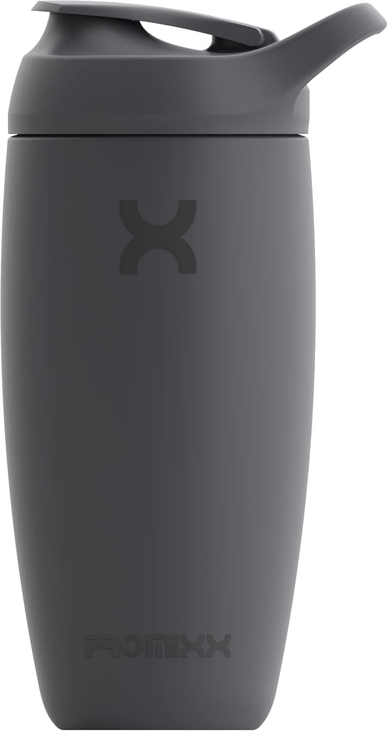 PURSUIT shaker à protéines nouvelle édition – Bouteille de mélange isolée en acier inoxydable – facile à nettoyer et durable, 550ml, Gris Graphite