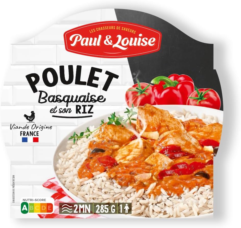 Paul & Louise Poulet basquaise 285g - Prêt en 2 min - 100% viande origine France 300 g (Lot de 1)