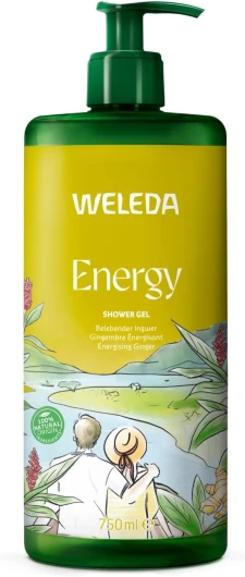 Energy Gel Douche Gingembre Énergisant - 750 ml - Énergie, dynamisme et vitalité - Adapté à tous les types de peaux - NATRUE - 750 ml Énergie 750 ml (Lot de 1)
