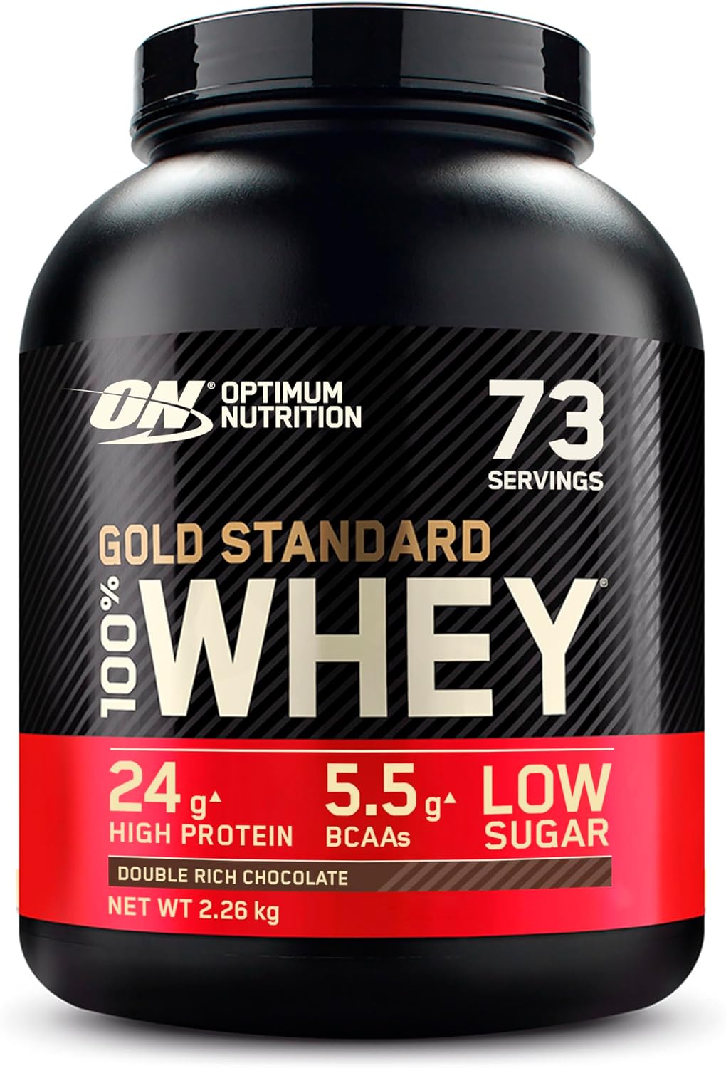 Gold Standard 100% Whey, Poudre de Protéines pour Construction et Récupération Musculaire, avec Glutamine et Acides Aminés BCAA Naturels, Double Chocolat, 73 Portions, 2,26 kg Double Rich Chocolate 73 Portions (Lot de 1)