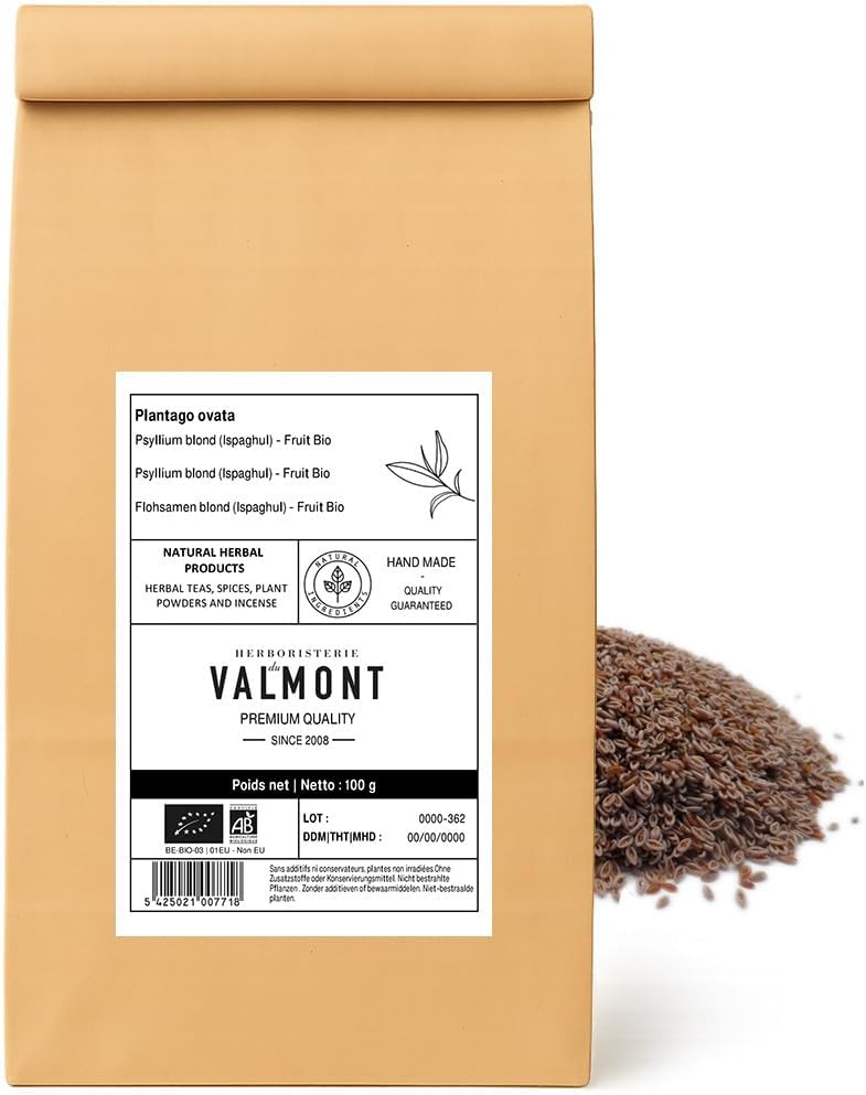 Psyllium blond (Ispaghul) - Graines Bio 100 g (Lot de 1)