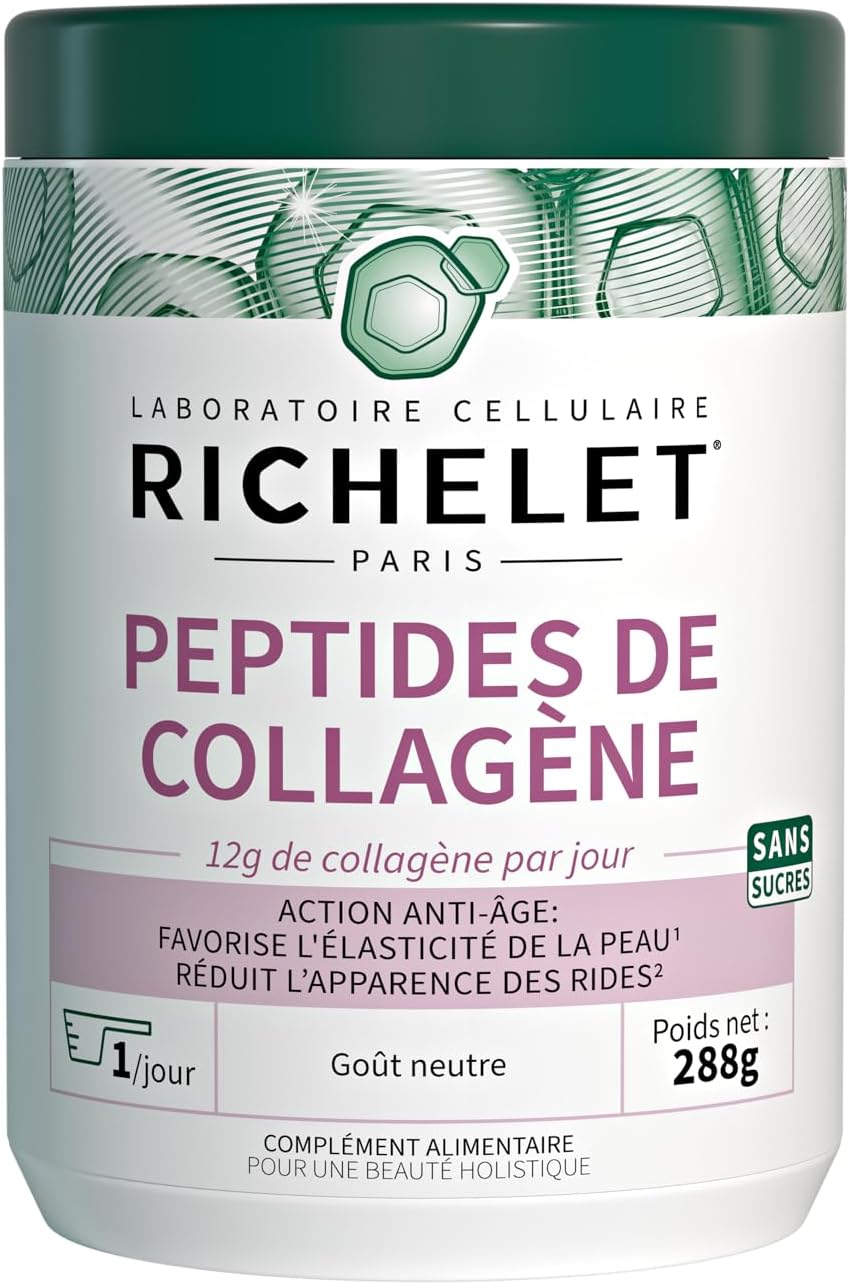 ® - Peptides de Collagène - Action anti-âge - Complément Alimentaire Peau – 12g/jour - 24 jours – Sans Sucres - 288g