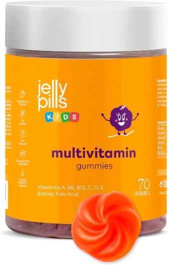 Gummies Magnésium Enfants + Vitamine B6 – 70 Gummies Véganes – Sans Sucres Ajoutés – Goût Fruité – Soutien Musculaire, Sommeil & Équilibre