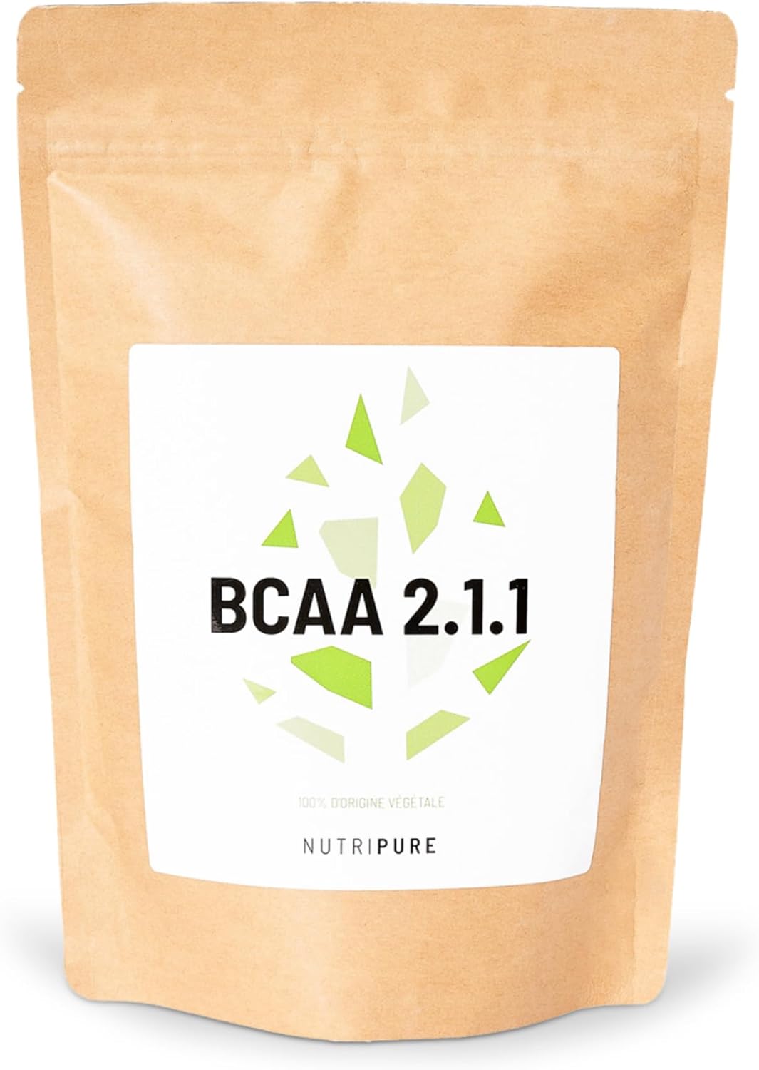 BCAA 2.1.1 Poudre - 100% Vegan - Origine Naturelle & Végétale - Acides Aminés Essentiels - Musculation & Endurance pendant l'effort - Entraînements - 220g - Fabriqué en France Neutre 220 g (Lot de 1)