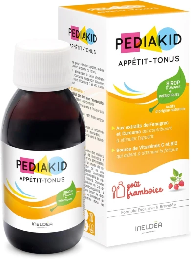 Sirop Appétit-Tonus - Complément Alimentaire Naturel - Formule Exclusive au Sirop d'Agave - Stimule l'Appétit - Aide à la Prise de Poids - Flacon de 125 ml 125 ml (Lot de 1)
