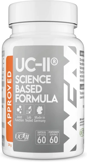 WFN Approved UC-II - Collagene Type 2 non dénaturé - 60 Gélules - Formule Avancée avec Vitamine C et Boswellia Serrata - Collagène Articulaire - Testé en externe