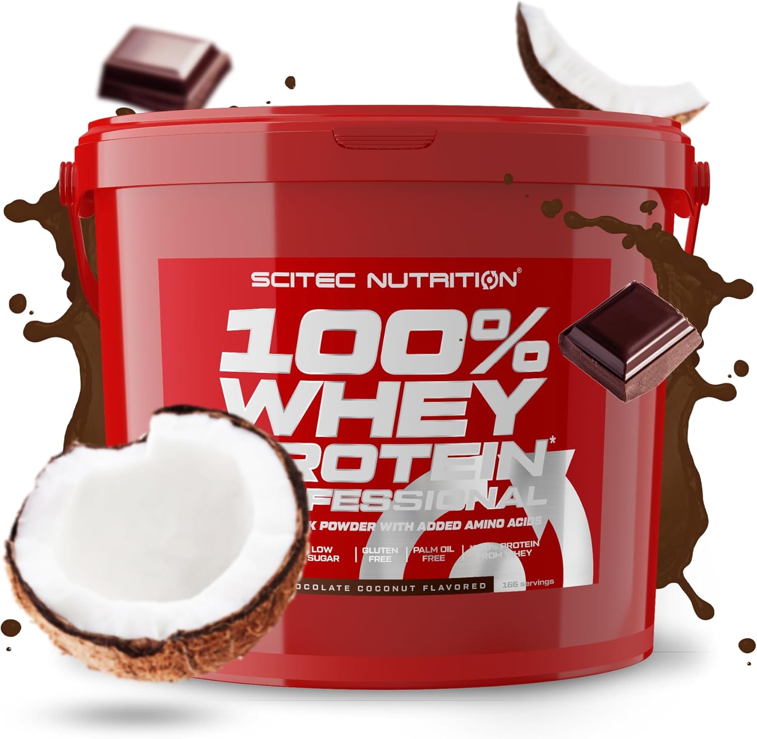 PROTEINE 100% Whey Protein Professional, choco-coco, 5000 g Chocolat-Coco 166 Portions (Lot de 1)
