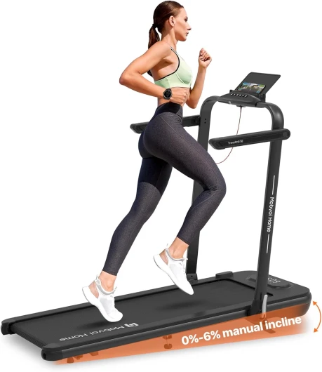 Home SE Tapis de course, Pliable 3 en 1 Tapis de marche électrique, 2,5 CV, compact et portable sous le bureau,12 km/h, télécommande, écran LED, peu encombrant, pour le bureau à domicile,120 kg SE incline