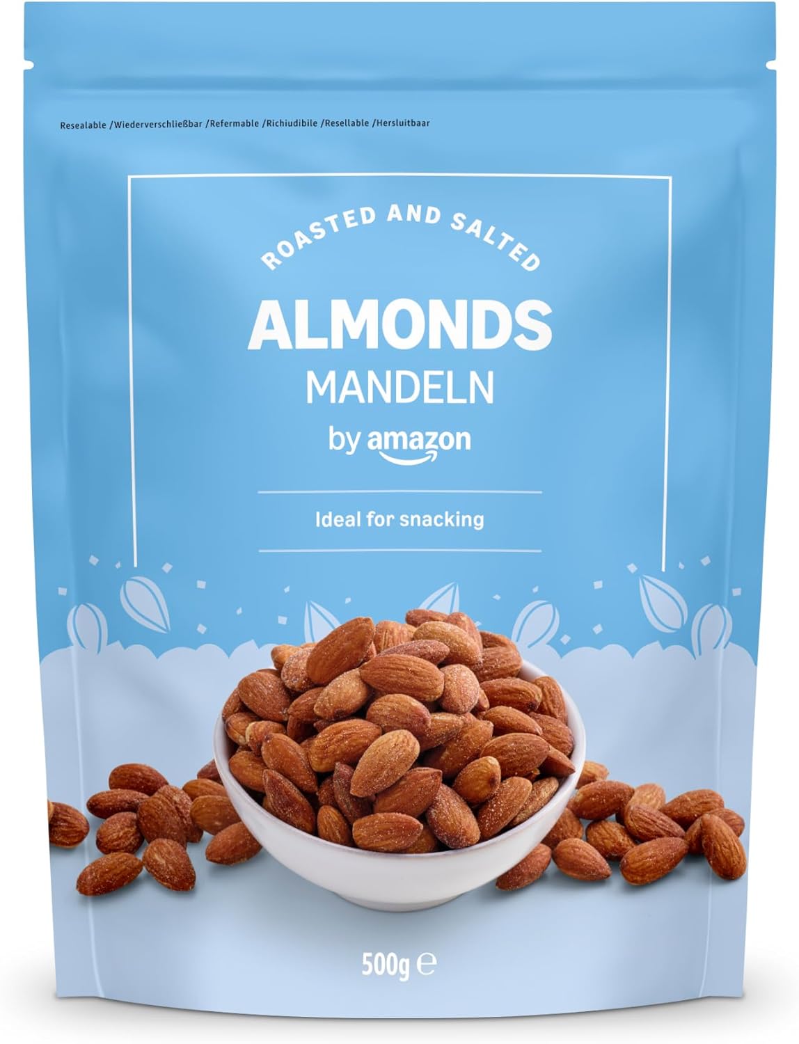Amandes grillées et salées, 500 g 500g