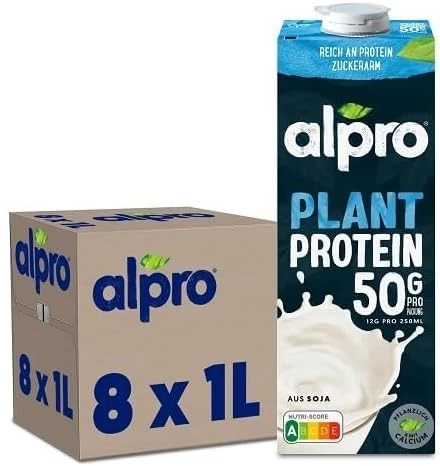 Boisson végétale - Soja protéine nature - 1L- Lot de 8x1L