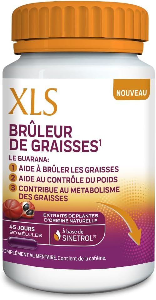 XLS - Brûleur de Graisses (1) - A base d'extraits de plantes d'origine naturelle - 90 gélules pour 45 jours