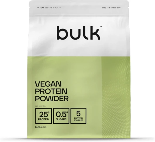 Vegan Protein Powder, Shake protéiné végétal, Vanilla, 1 kg, New & Improved Formula Vanille 28 Portions (Lot de 1)