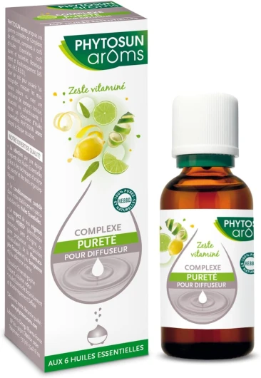 Phytosun Arôms - Complexe Pureté - Huiles Pour Diffuseur - Huiles Essentielles Pour Diffusion - 30 Ml Citron,Eucalyptus 30 ml (Lot de 1)