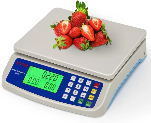 Balance de cuisine électronique 30 kg Balance alimentaire numérique avec écran LCD inclus adaptateur secteur 6 V (Size : 30kg/1g)