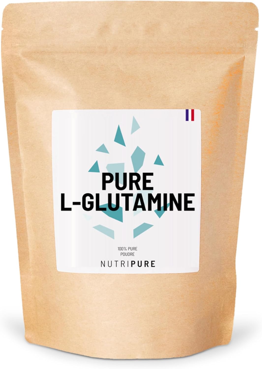 L-Glutamine Kyowa® végétale 100% pure - L-Glutamine en poudre - Complément Alimentaire - Acide Aminé - Récupération après l'Entrainement - 150g - Cure de 1 mois - Made in France 30 Portions (Lot de 1)