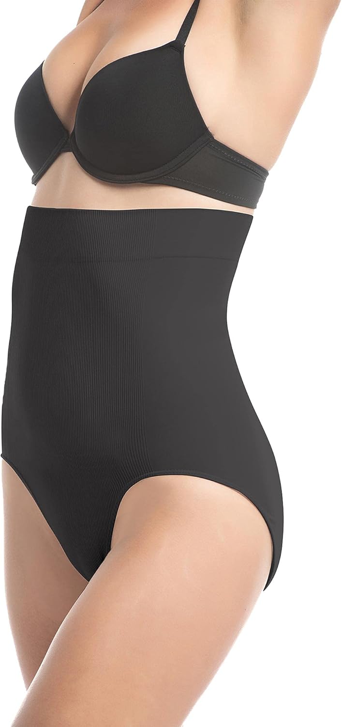UpSpring Post Baby Panty, Culotte Post-Partum pour affiner Le Ventre et fournir Une Compression après la Grossesse L-XL Noir