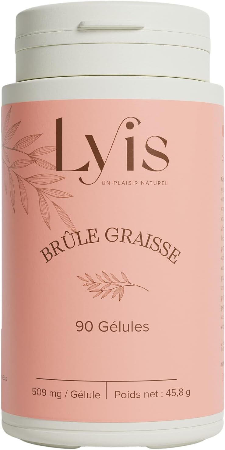 Brule Graisse et Coupe Faim Puissant - Maigrir Rapidement et Efficacement - Produit Minceur Rapide Efficace Fort - LYIS - 90 Gélules Végétales 100% Naturelles