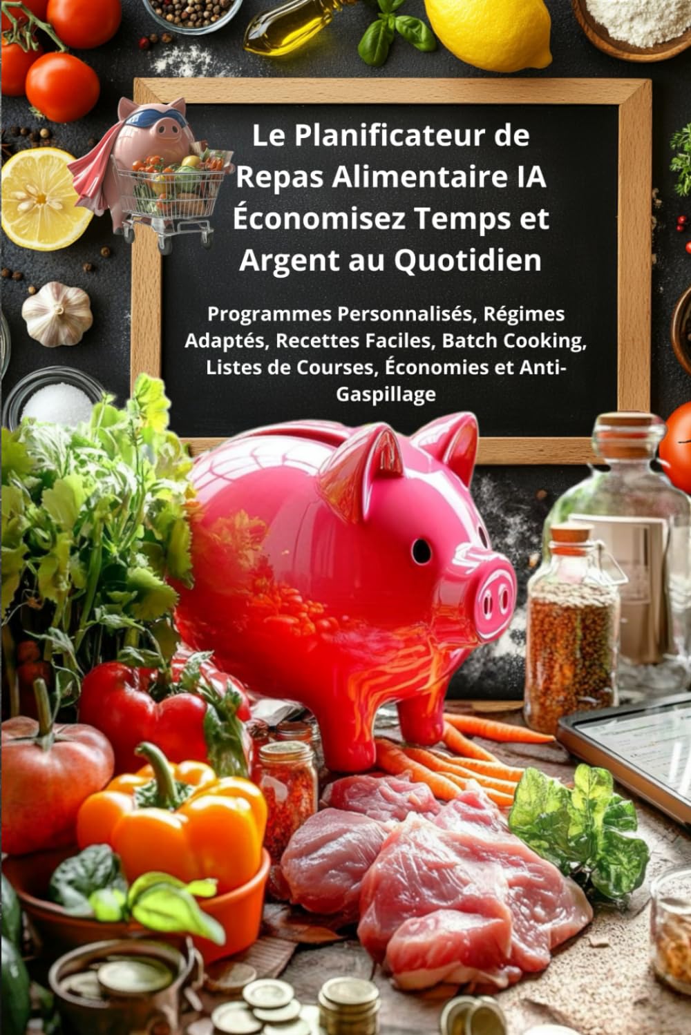 Le Planificateur de Repas Alimentaire IA Économisez Temps et Argent au Quotidien: Planificateur et Générateur Révolutionnaire IA Régimes Adaptés, .. - Gain de Temps, Bullet Journal, Mandala