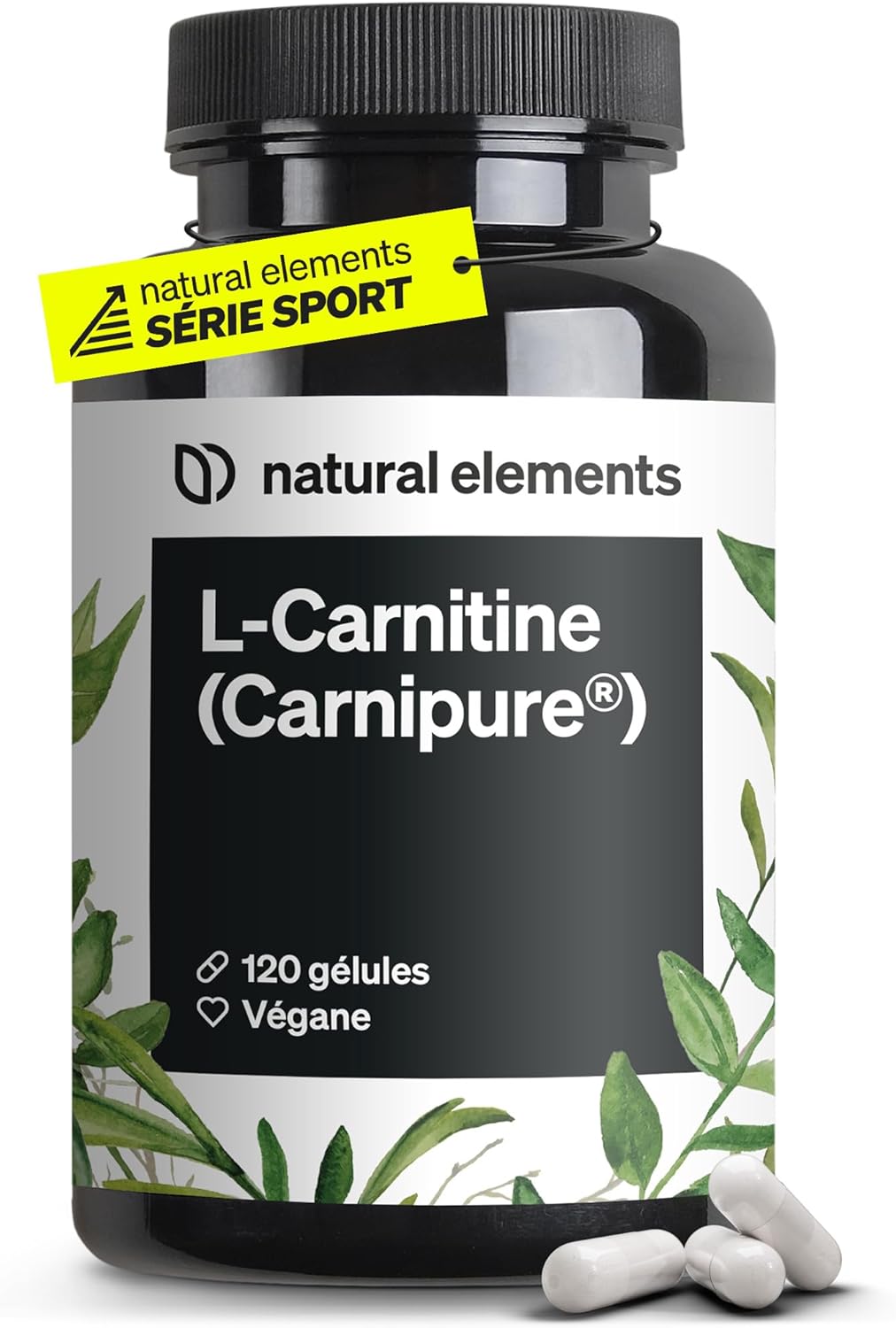 L-carnitine 2000 – labellisée Carnipure® par Lonza – 2 000 mg de L-carnitine par dose quotidienne – 120 capsules – vegan, hautement dosé, sans additifs – produit et testé en laboratoire en Allemagne