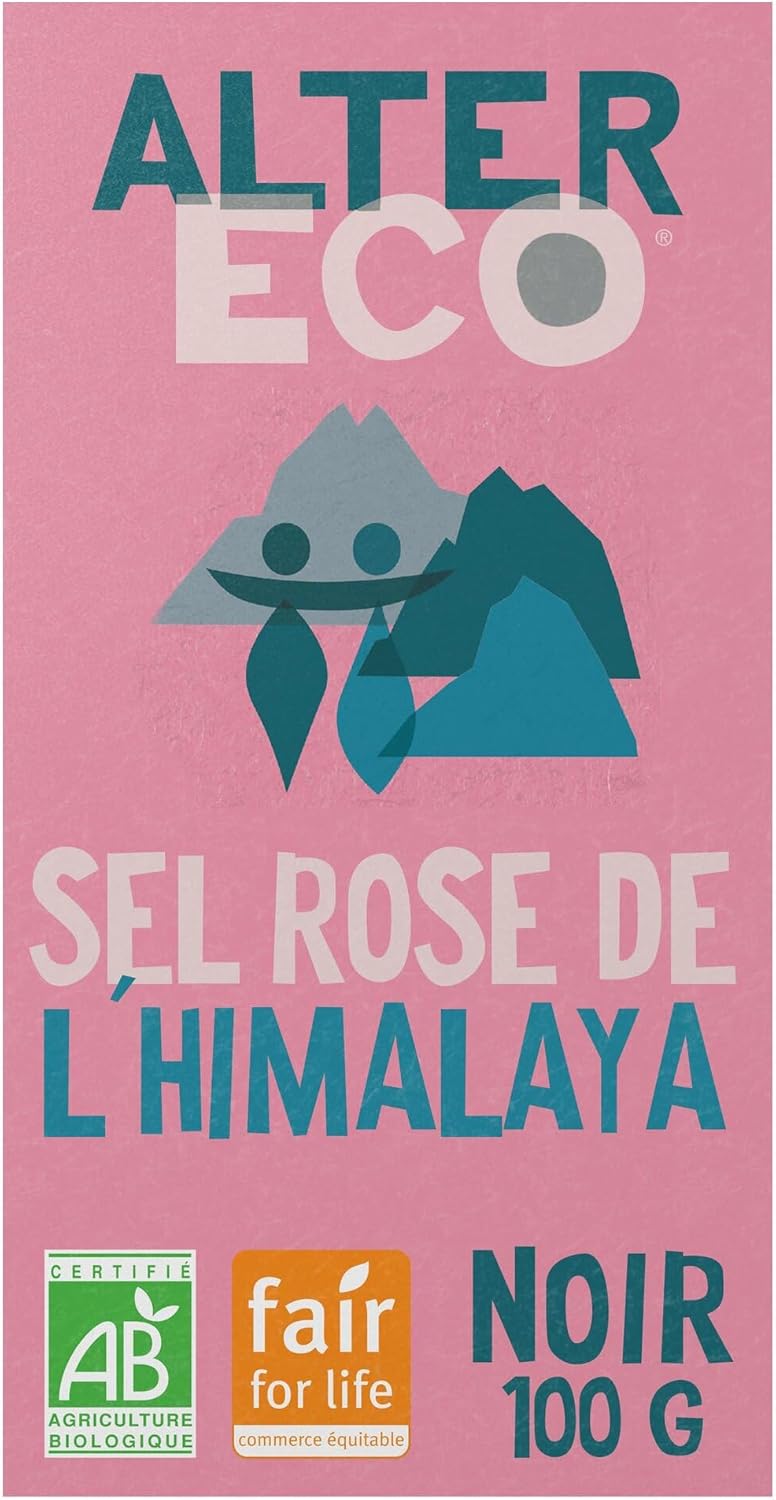 Tablette Chocolat Noir - Fleur de sel - Bio & Équitable - Origine Pérou - 100 g Pérou - Fleur de Sol - 100 Gr