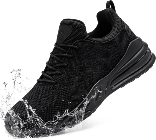 Imperméables Baskets de Chaussures Homme Chaussure Cuisine Antidérapantes Légères et Confortables Running Outdoor Casual Fitness 46 EU Noir