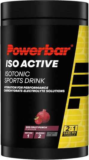 Isoactive Red Fruit 600g - Boisson Isotonique pour Sportifs - 5 Électrolytes + C2MAX