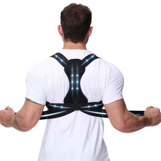 NovoBrace Correcteur De Posture Pour Homme et Femme, Redresseur De Dos, Posture Correcteur Dos Réglable, Ceinture Dorsale Homme Respirant, Maintien Du Dos Du Cou et Des épaules，Ceinture Pratique