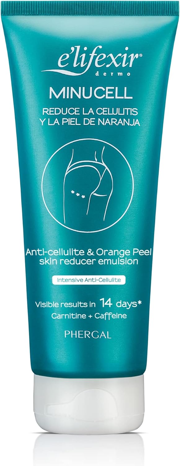 Minucell - Crème Hydratante Anti-Cellulite - Tonifie et Remodèle la Silhouette - Réduit la Cellulite et la Peau d'Orange - Hydratant + Raffermissant Corps - 200ml