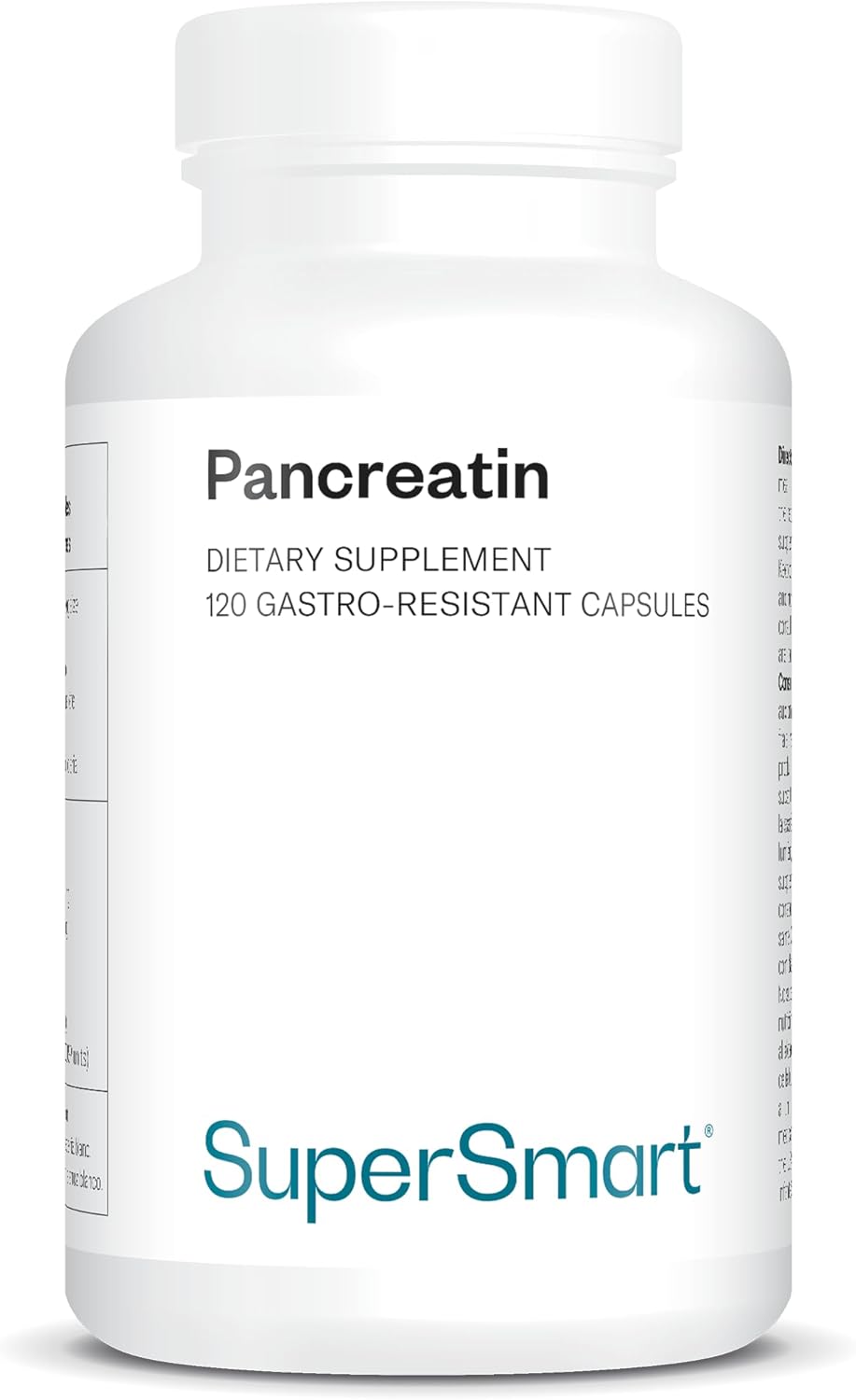 Pancreatin - Contient de la Pancréatine d’Origine Naturelle, de la Trypsine et de la Chymotrypsine - Aide à Améliorer la Digestion et à Réduire les Troubles Digestifs - 120 DR Caps™