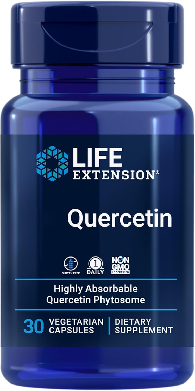 , Bio Quercétine, 10mg, avec Phosphatidylcholine, 30 Capsules végétaliennes, Sans Gluten, Végétarien, Sans Soja, Sans OGM