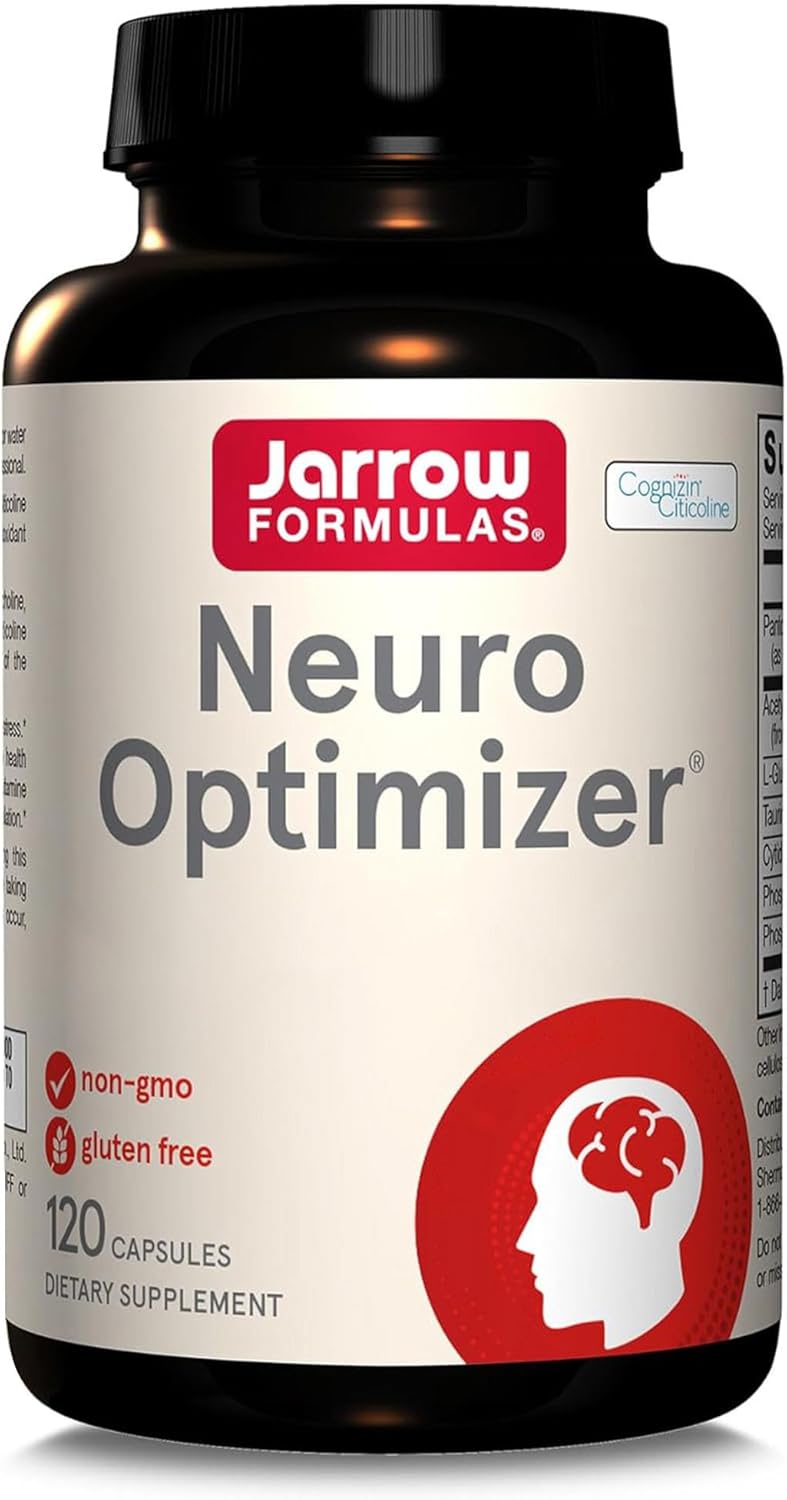 , Neuro Optimizer, avec Phosphatidylsérine et Phosphatidylcholine, 120 Capsules, Testé en Laboratoire, Sans Gluten, Sans OGM