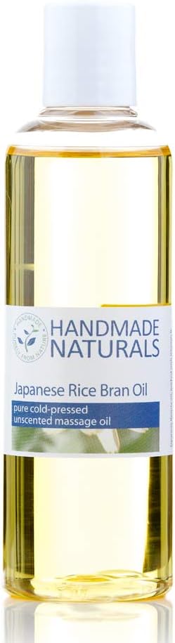 Handmade Naturals Huile de son de riz japonais