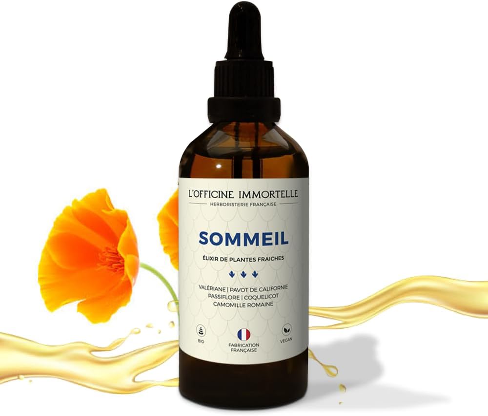 ELIXIR SOMMEIL - FORMULE SANS MELATONINE - VALERIANE - PAVOT DE CALIFORNIE - FABRIQUE EN FRANCE 1