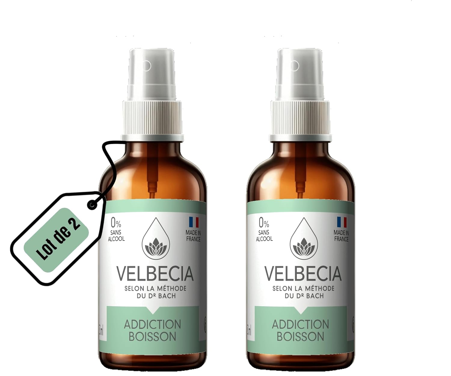 ® - Fleurs du Dr Bach Addiction boisson 30 ml +1 OFFERT - SANS ALCOOL - Sevrage, cure, dépendance, accoutumance, abstinence - Spray Utilisation facile
