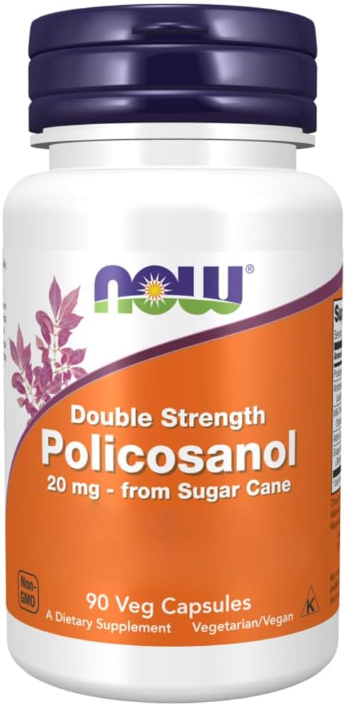Foods, Policosanol, Double Force, 20 mg, 90 Gélules végétaliennes, Testé en Laboratoire, Canne à Sucre, Sans Gluten, Végétarien