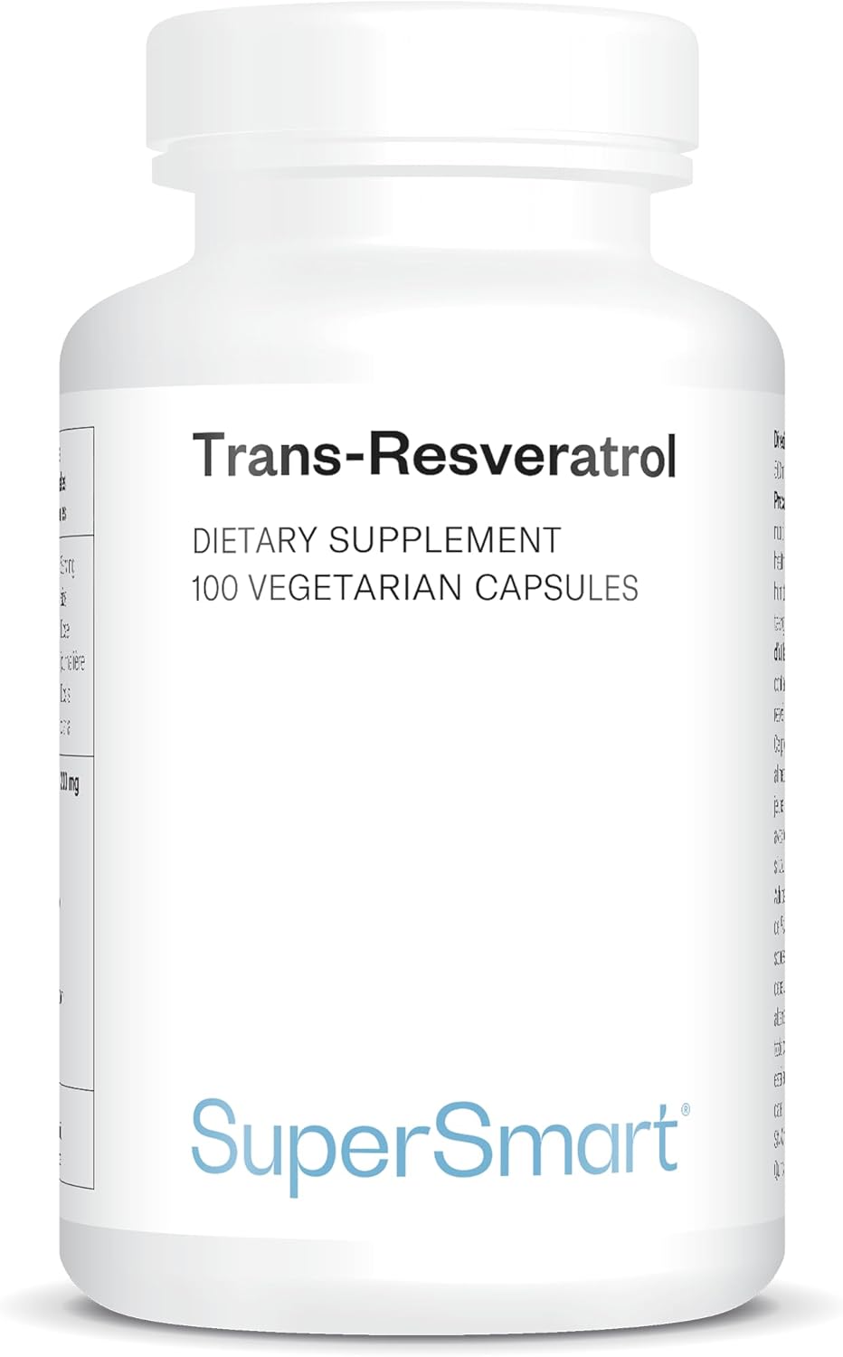 Trans-Resveratrol - Extrait de la Racine de Hu Zhang - Contribue à Lutter Contre le Stress Oxydatif et les Inflammations - Vegan - Sans Gluten - Supersmart