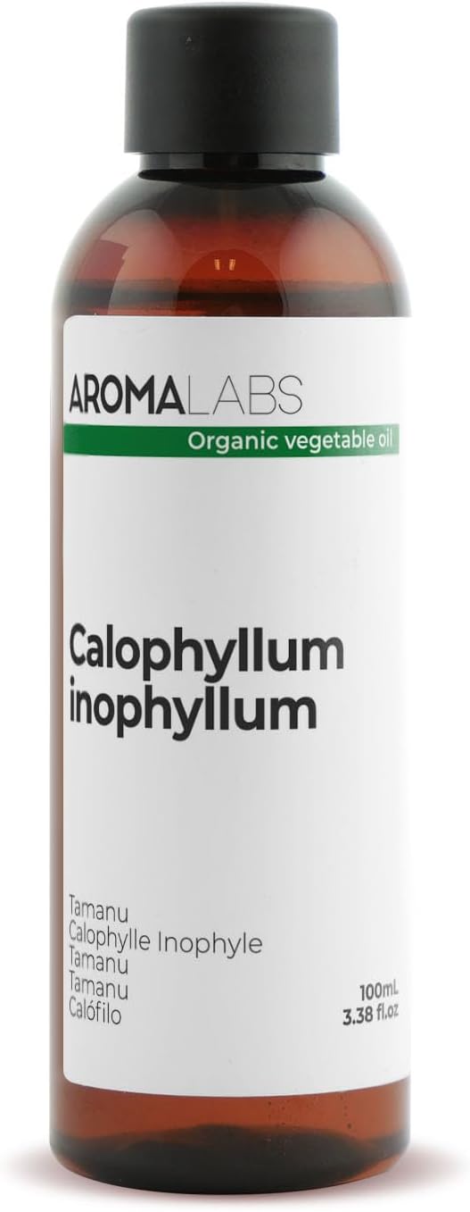 Calophylle Inophyle BIO - Huile Végétale Vierge et Certifiée Cosmos - 100 mL 100 ml (Lot de 1)