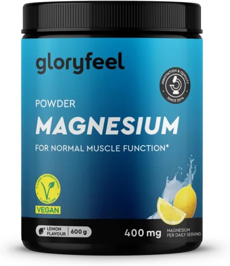 Complexe de magnésium en poudre 600g - Bisglycinate, citrate & malate hautement dosé - Solubilité rapide - Pour les muscles, les nerfs & l'équilibre électrolytique* - Goût citron - 100% pur