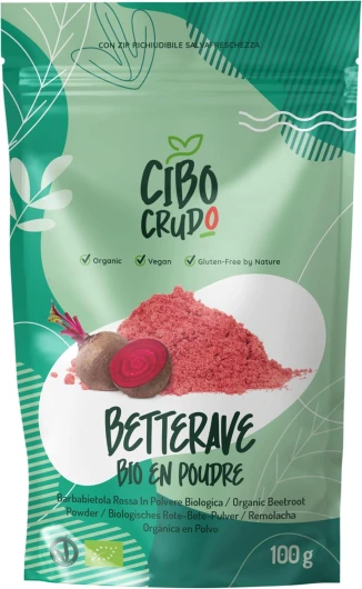 Poudre de Betterave Bio - 100g - Betterave Rouge 100% Naturelle et Pur - Composée à 100% de Betteraves Rouges Sans Additif et Gluten - Riche en Minéraux et Vitamines - Colorant Alimentaire Naturel - 100 g ( Lot de 1 )