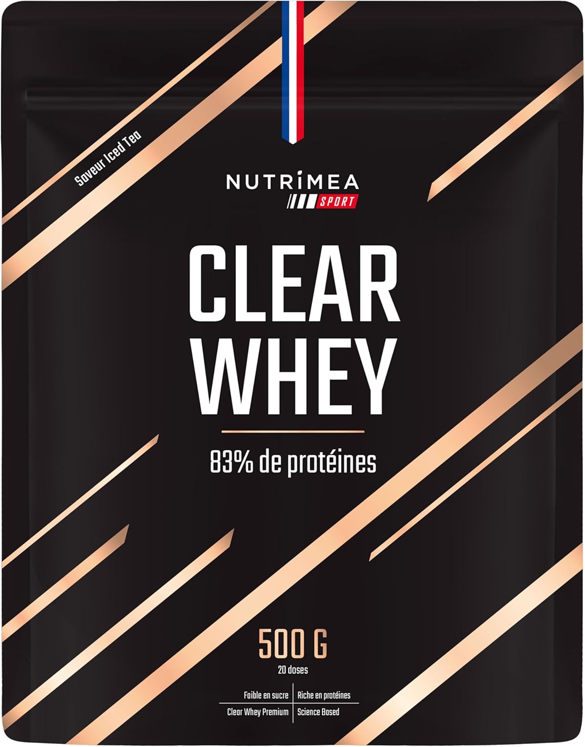 CLEAR WHEY – Whey Isolate Protein – 83% de Protéines – Performance & Récupération – Saveur Thé Glacé – 20 Portions – Nutrimea Sport - Expertise Française