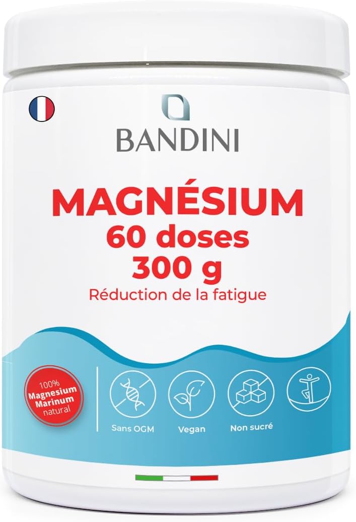 ® MAGNÉSIUM en Poudre 300g - Source de Citrate de Magnesium - Réduction du Stress, Fatigue et Anxiété - Favorise la digestion, soutient os, muscles et memoire - Mag Pure 100% Vegan Sans OGM