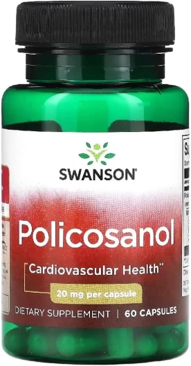 Swanson - Policosanol - Soutien Naturel du Système Cardiovasculaire - 60 Gélules