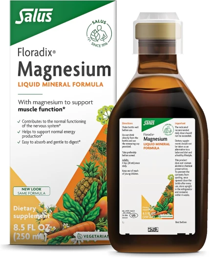 Salus Magnésium - Complément Alimentaire Liquide Enrichi en Magnésium - Propriétés Anti-Fatigue, Aide Fonctionnement du Système Nerveux - S'assimile Facilement Grâce sa Forme Liquide - 250 g Ne S'applique Pas 250 ml (Lot de 1)